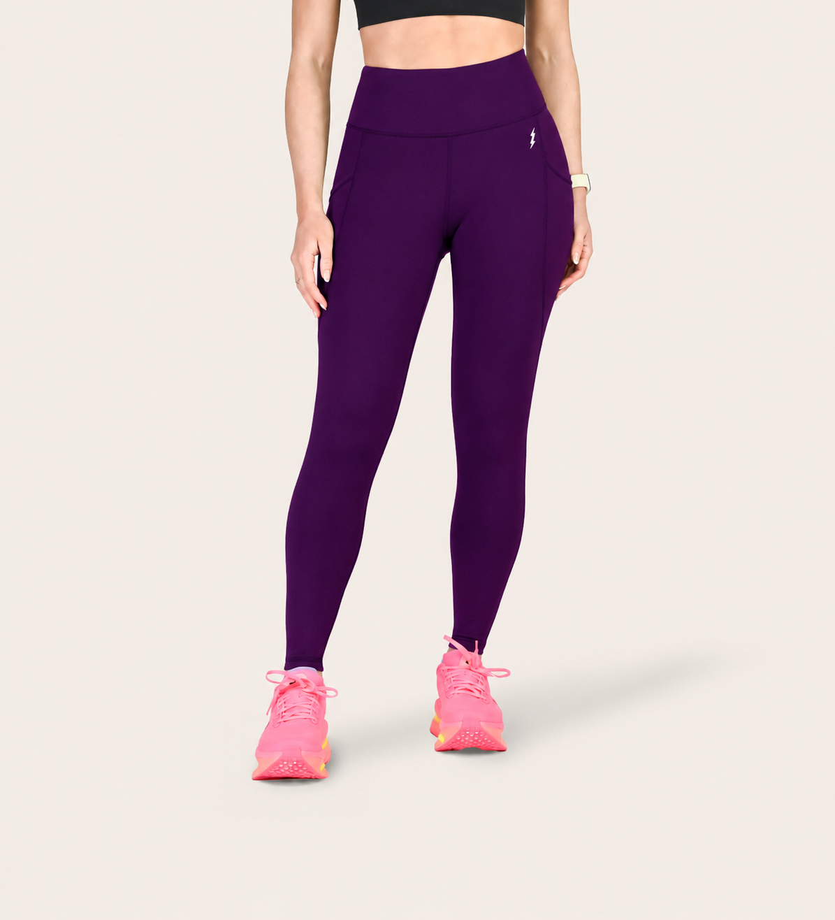 8/8 RUNNING LEGGINGS DARK ORCHID