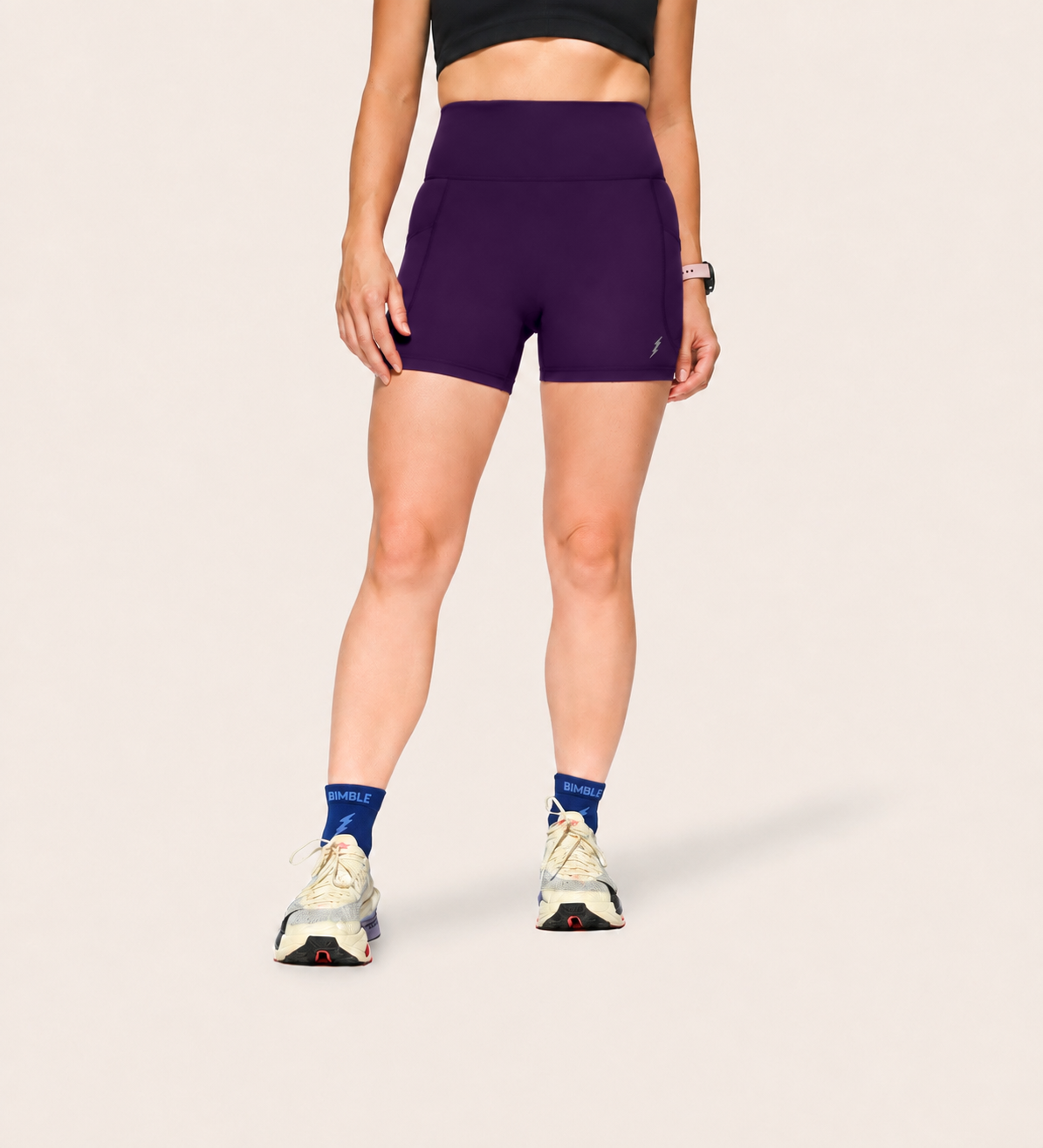 4" RUN SHORTS DARK ORCHID