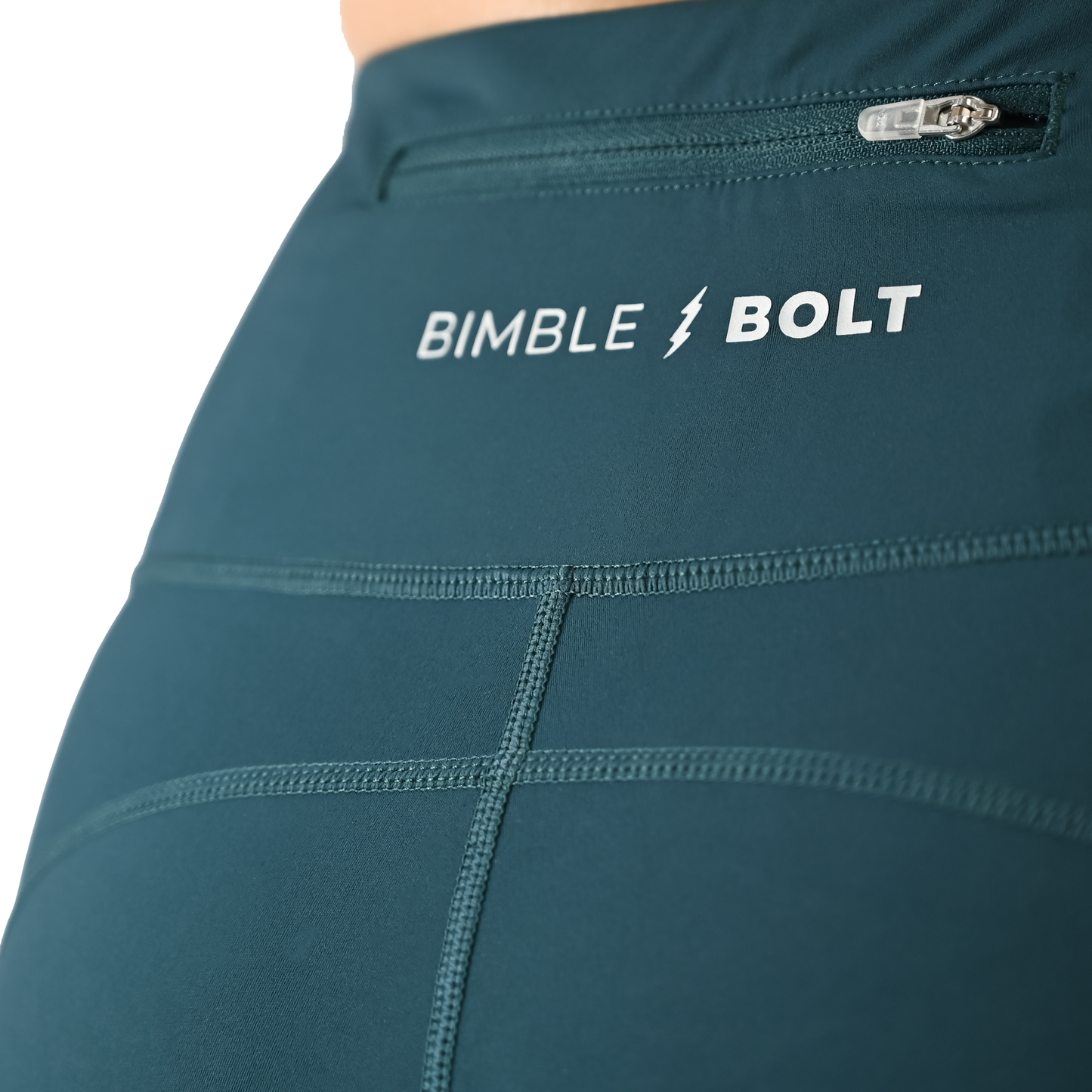 Mermaid Teal Super Strider Shorts 8" (FRONT SEAM)