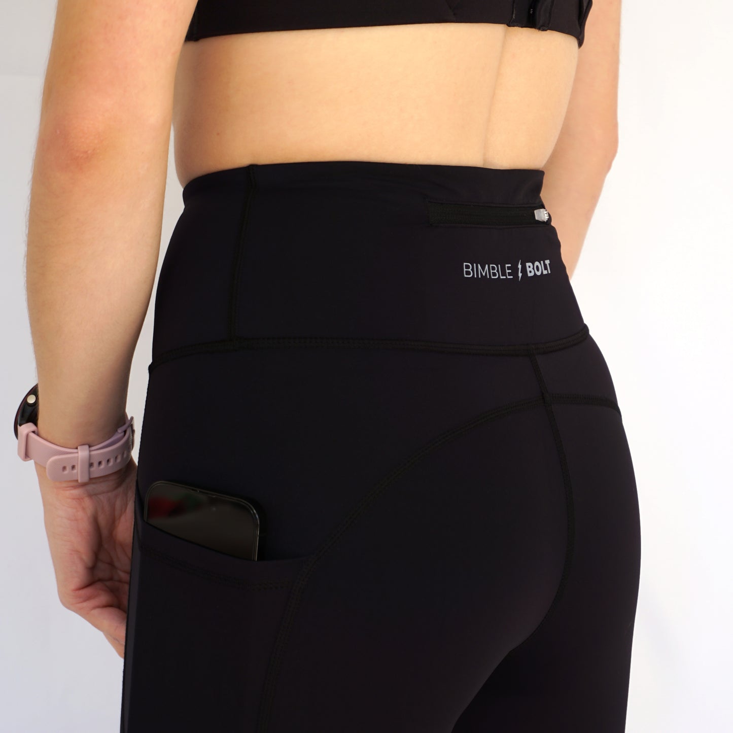 Bimble Black Recycled Soft Strider Leggings
