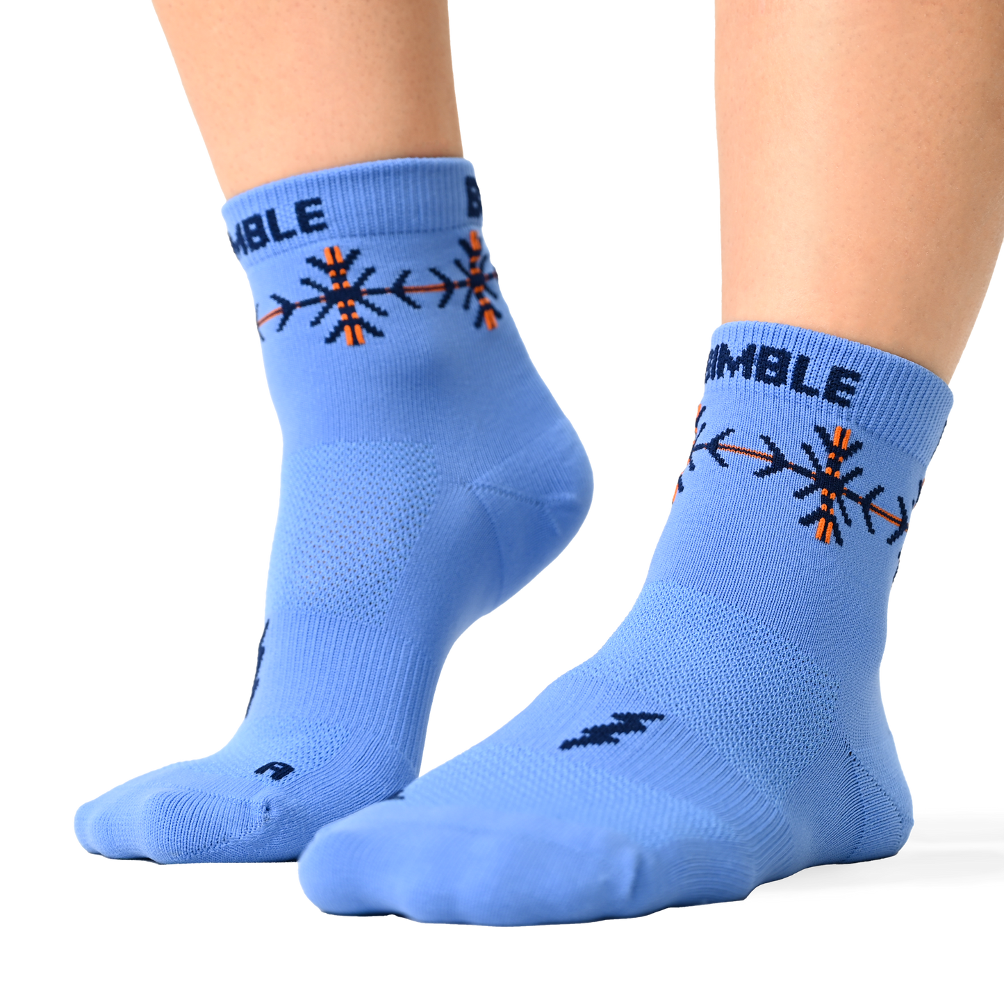 Blue Snowflake Mid Crew