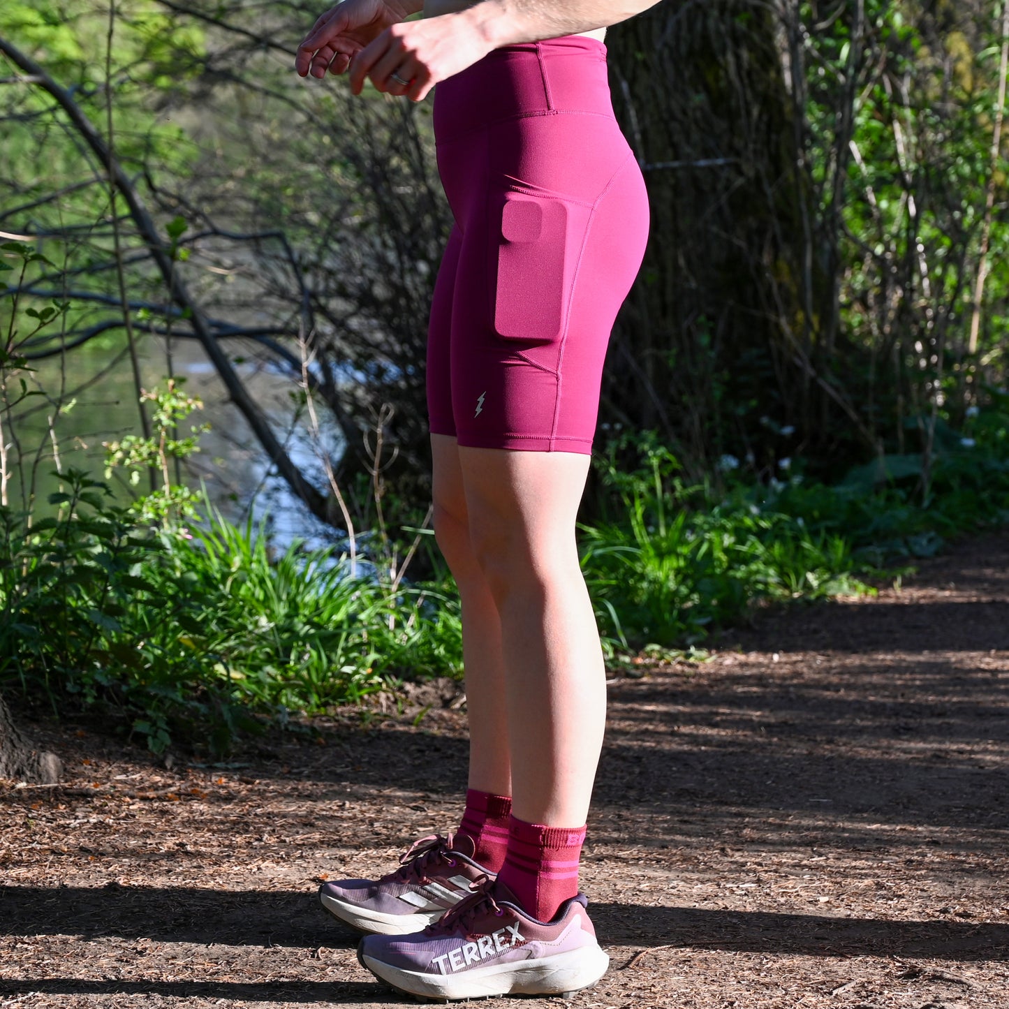 Berry Soft Strider Shorts 8"