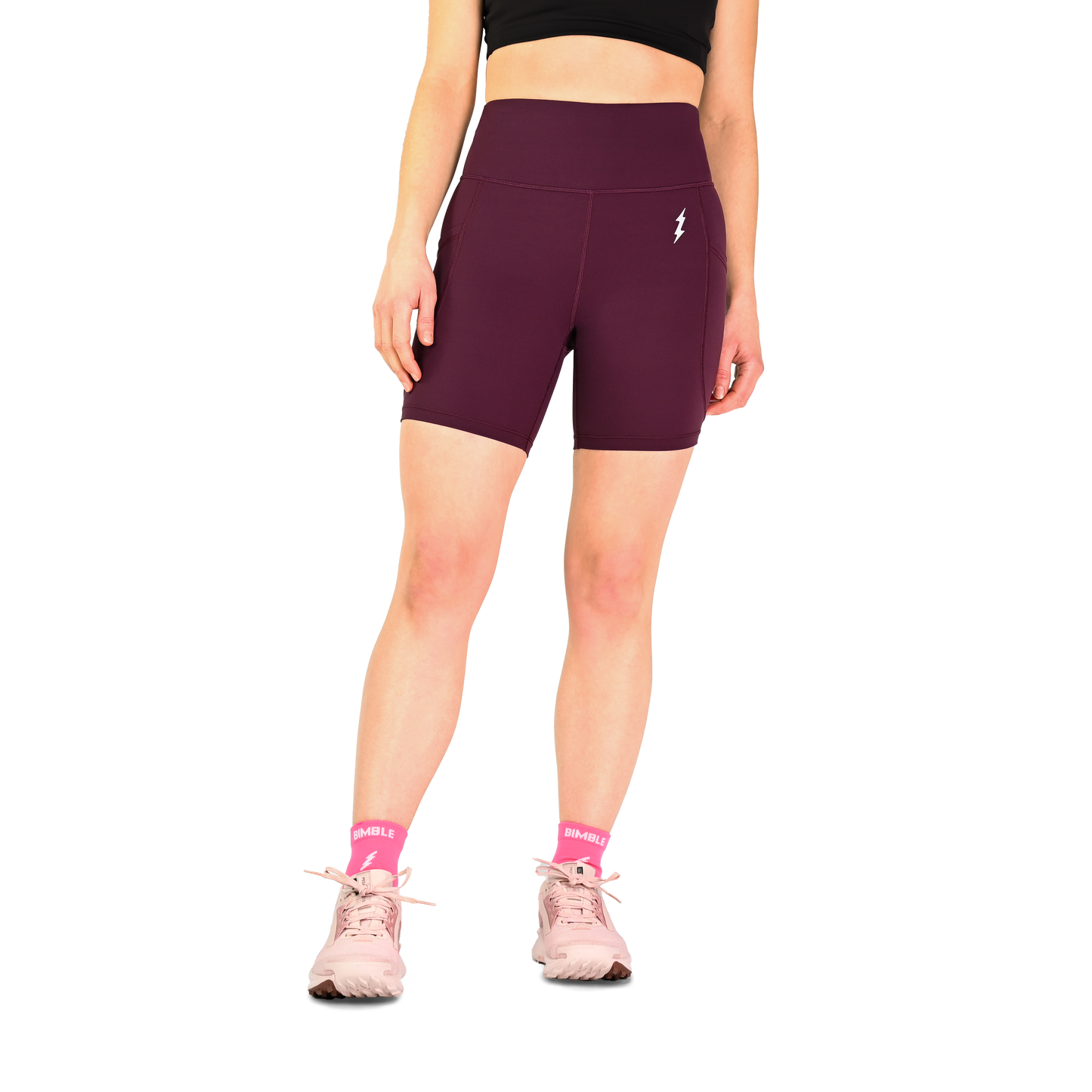 Wine Soft Strider Shorts 6"