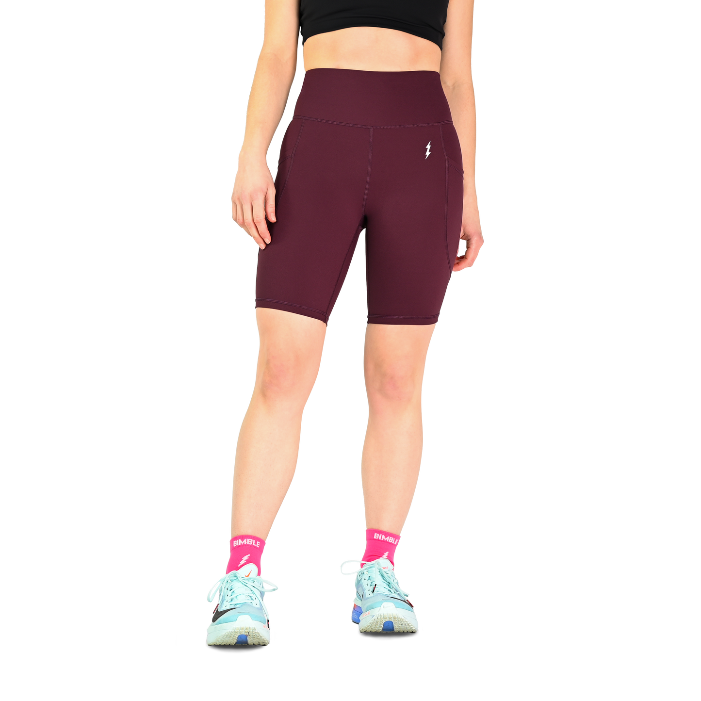 Wine Soft Strider Shorts 8"