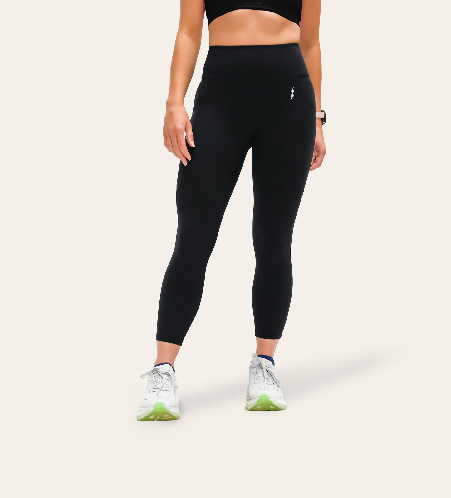 6/8 RUNNING LEGGINGS BLACK
