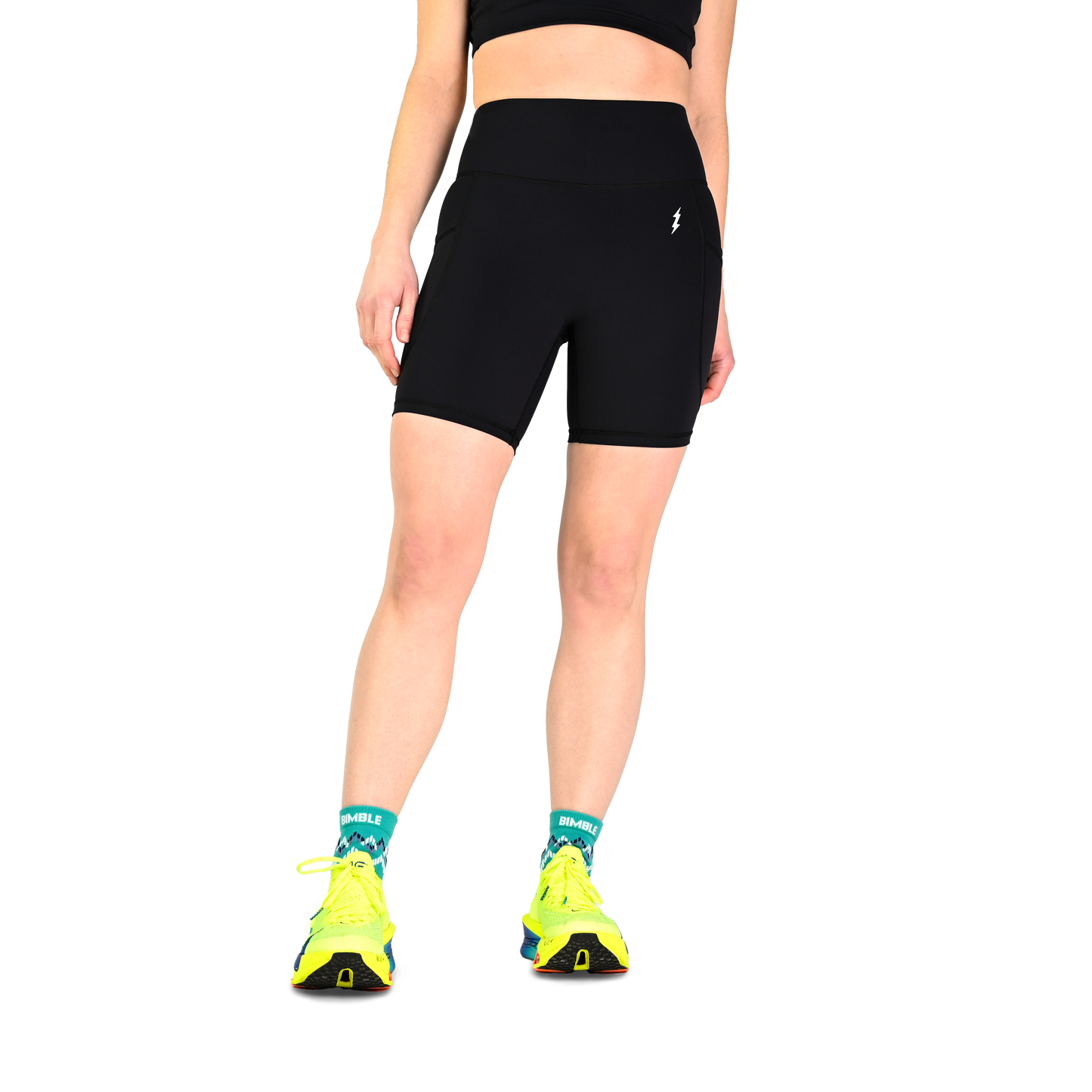 Bimble Black Super Strider Shorts 6"