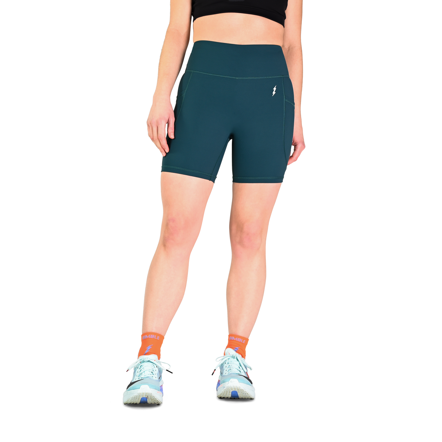 Mermaid Teal Super Strider Shorts 6"