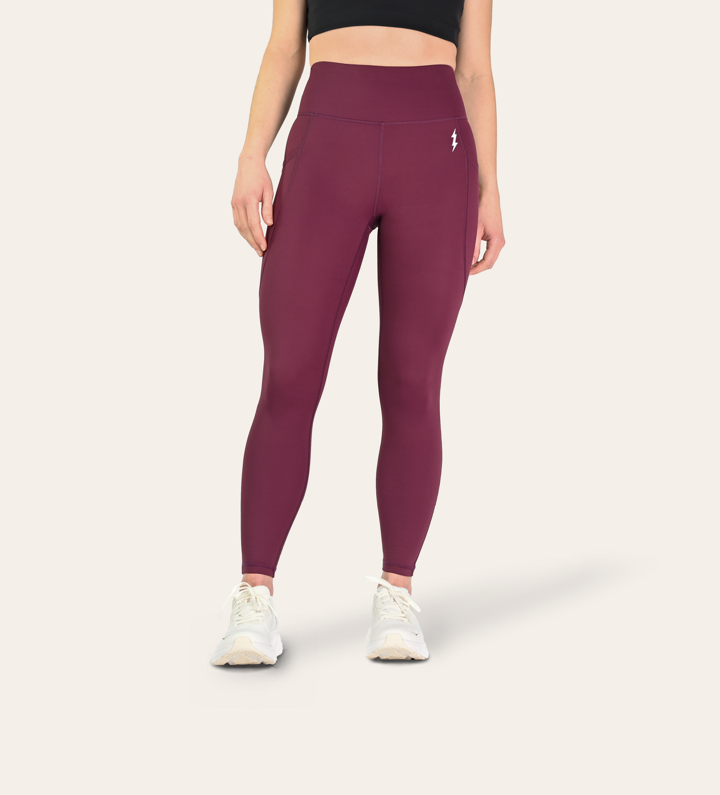 8/8 RUNNING LEGGINGS WINE