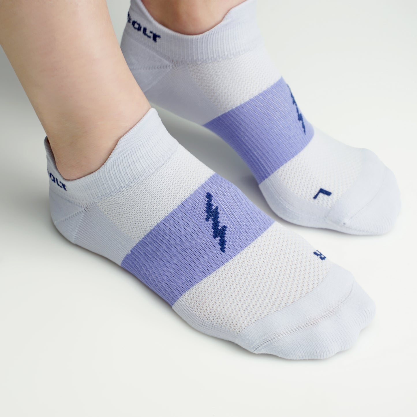 Pastel Purple No Show Socks