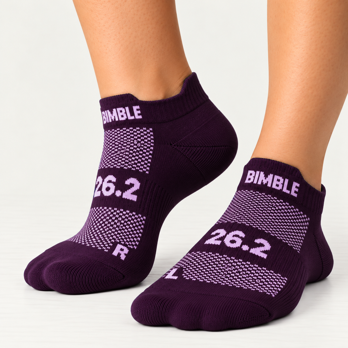 26.2 Purple Ankle Socks