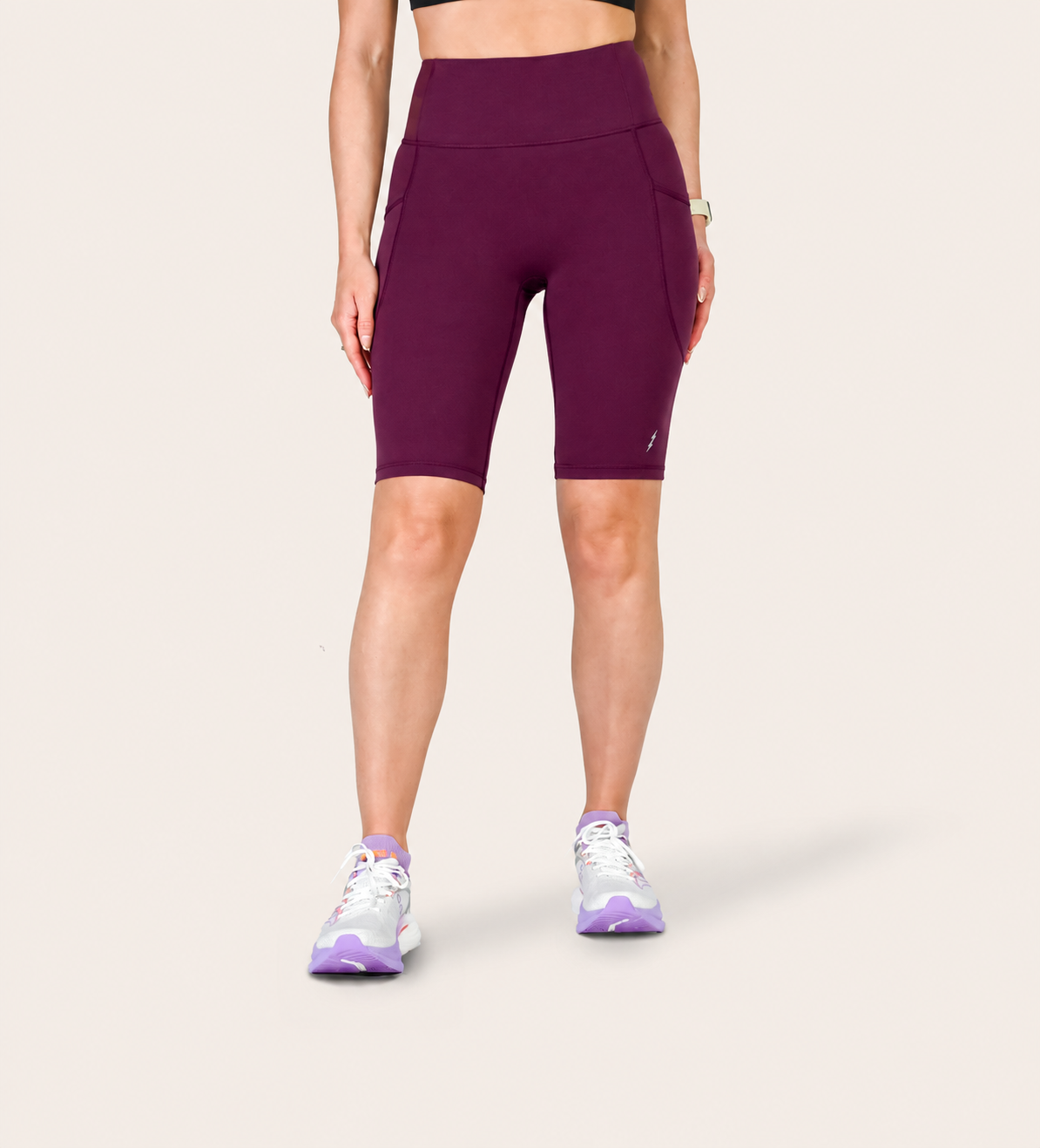 10" RUN SHORTS AUBERGINE