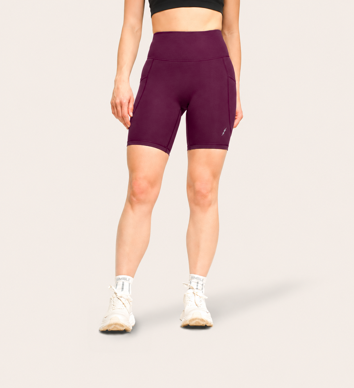 6" RUN SHORTS AUBERGINE