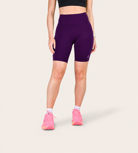 8" RUN SHORTS DARK ORCHID