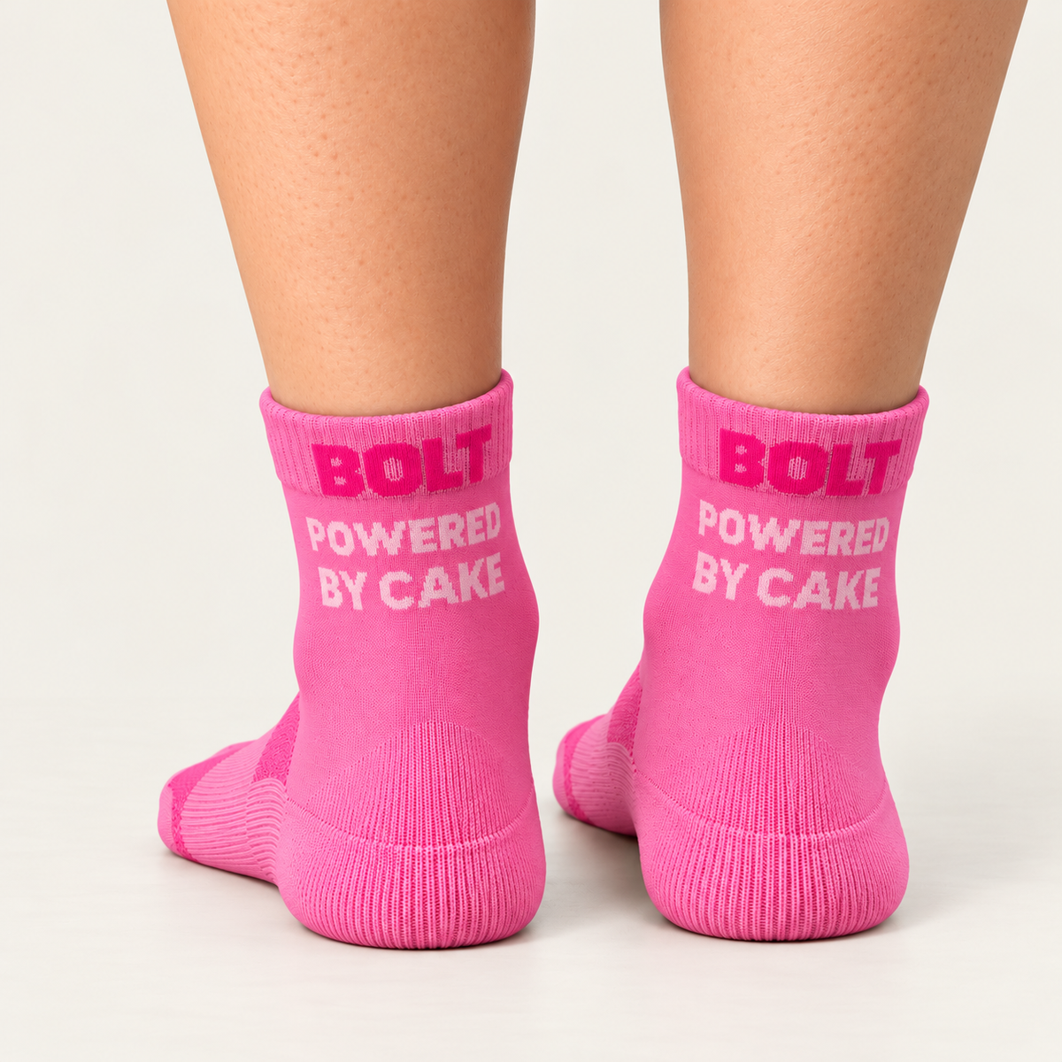 Powered By Cake Pink Mid Crew