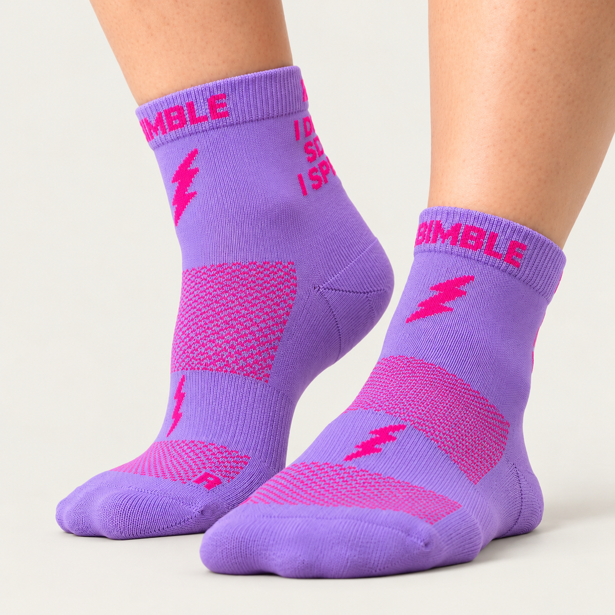I Don't Sweat, I Sparkle Purple Mid Crew