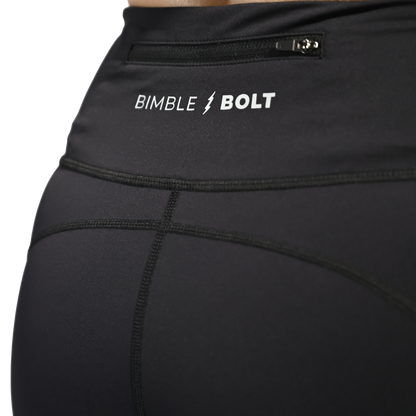 Black Super Strider Shorts 6" (FRONT SEAM)