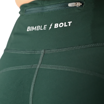 6" RUN SHORTS RACING GREEN