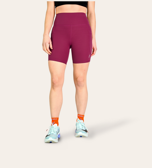 6" RUN SHORTS BERRY