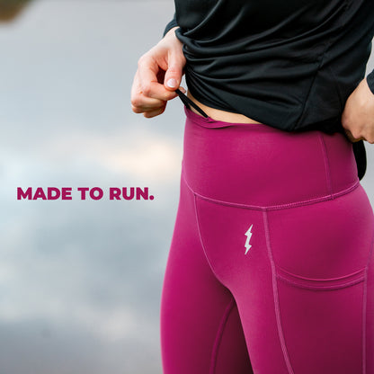 7/8 RUNNING LEGGINGS BERRY