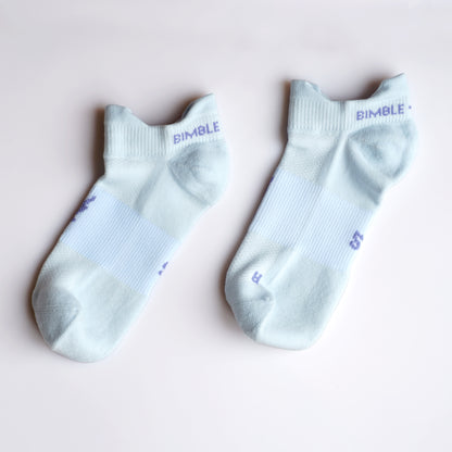 Pastel Blue No Show Socks