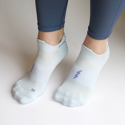 Pastel Blue No Show Socks