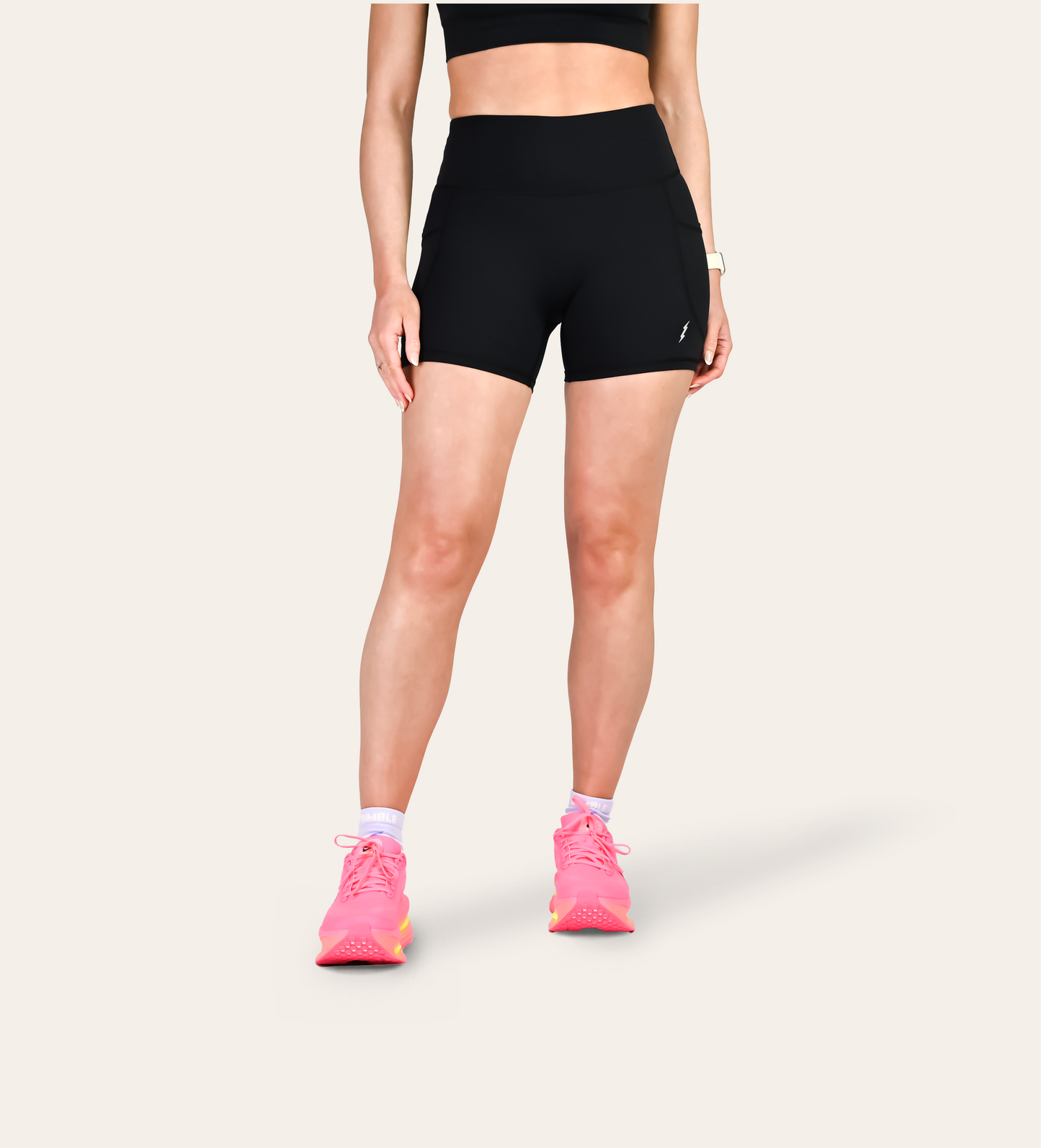 4" RUN SHORTS BLACK