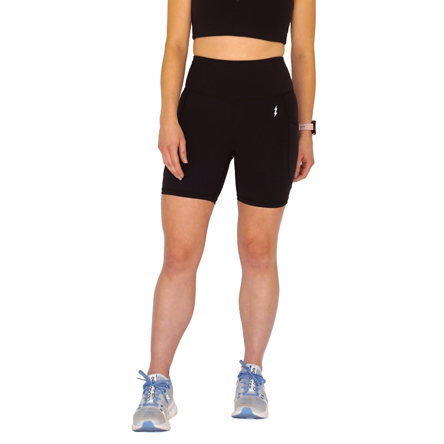 Bimble Black Super Strider Shorts 6"