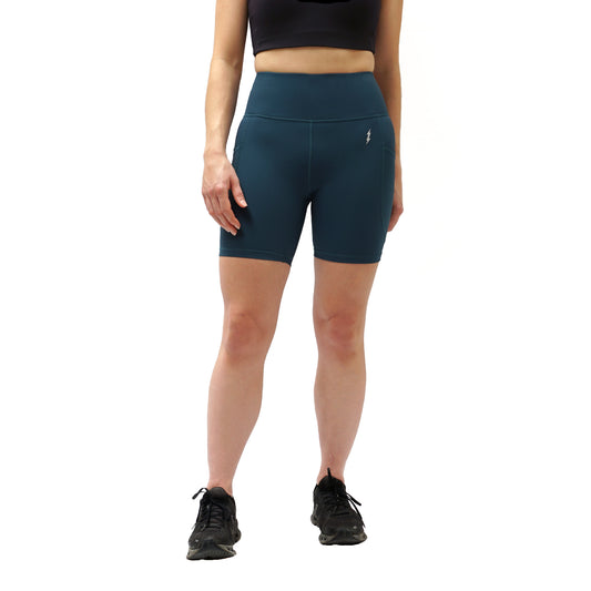 Mermaid Teal Super Strider Shorts 6"