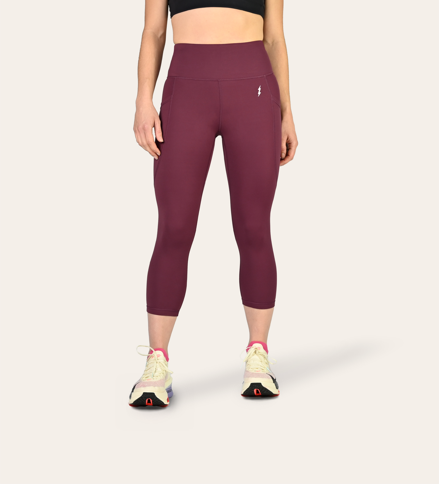 3/4 RUNNING LEGGINGS MULBERRY