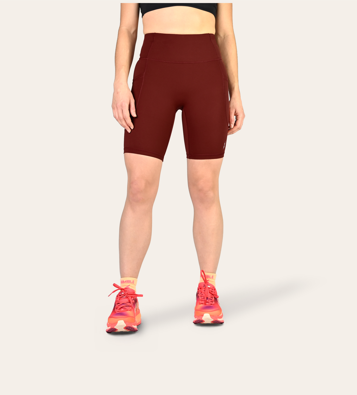 8" RUN SHORTS RED DUNE