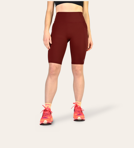 10" RUN SHORTS RED DUNE