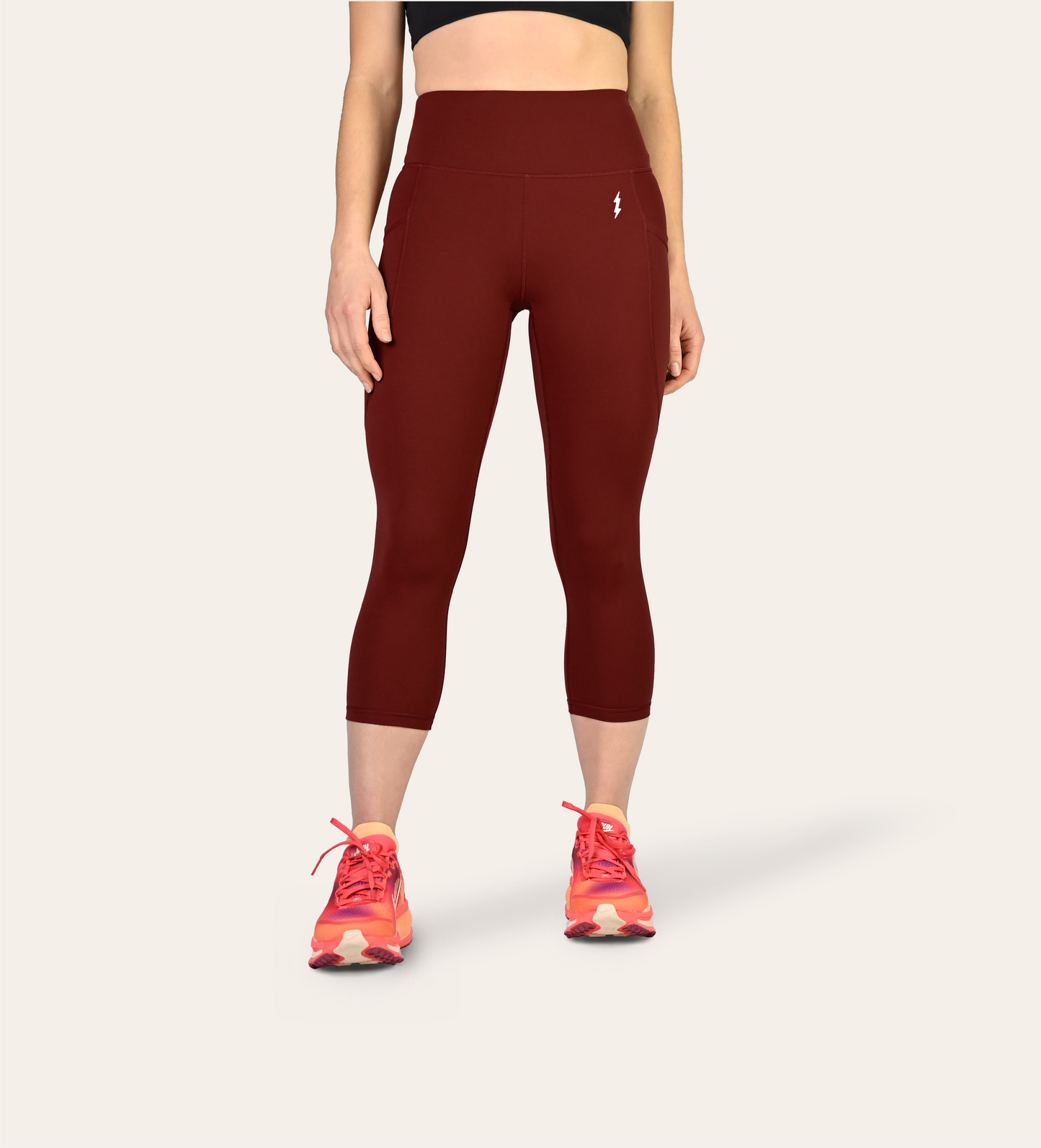 3/4 RUNNING LEGGINGS RED DUNE
