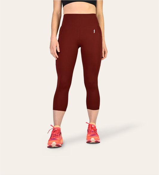 3/4 RUNNING LEGGINGS RED DUNE