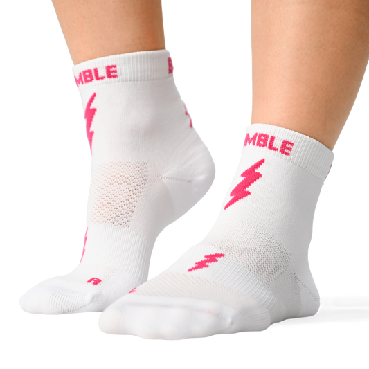 Pink Bolt Mid Crew