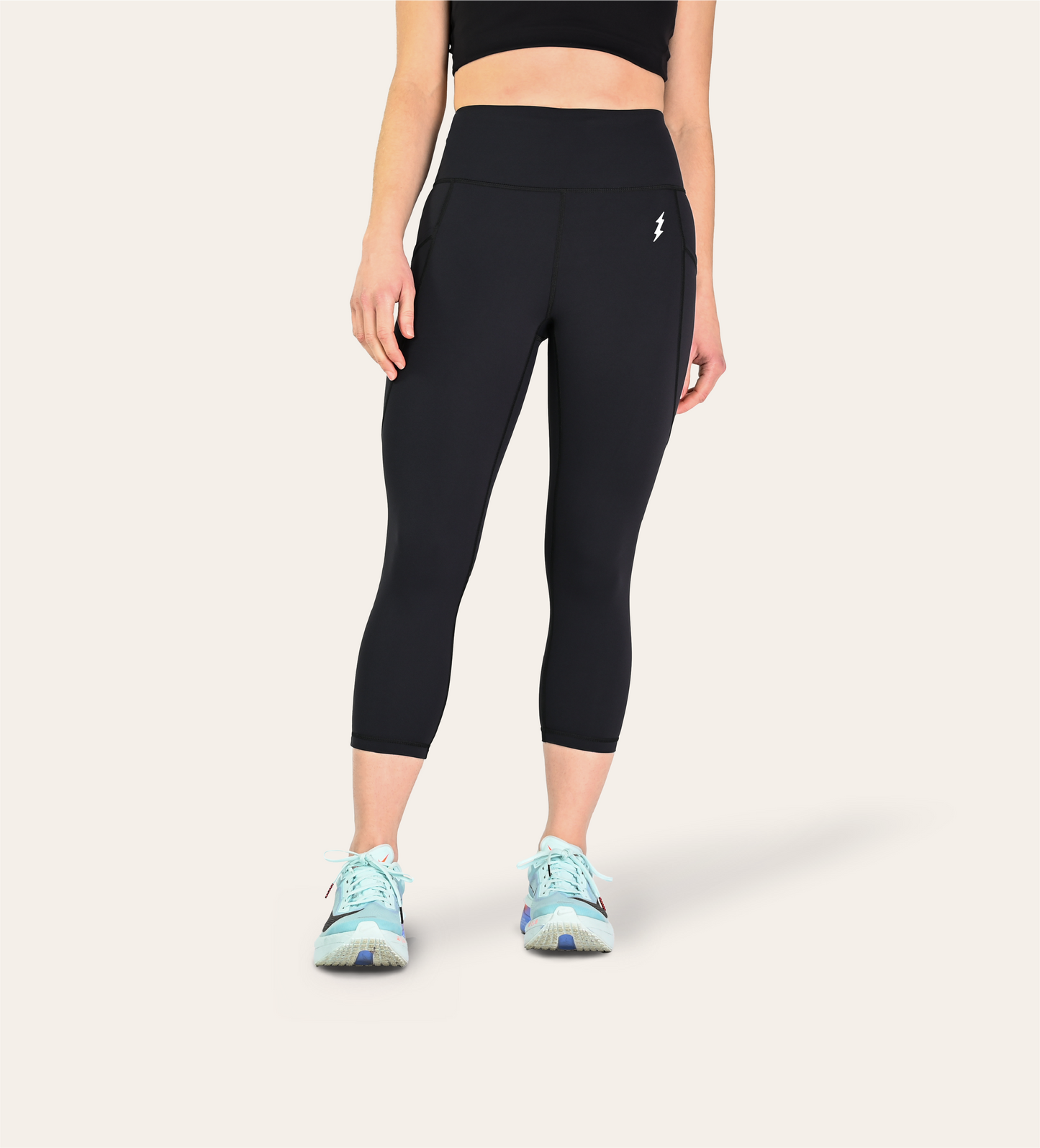 3/4 RUNNING LEGGINGS BLACK