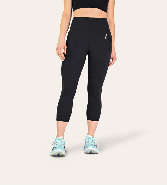 3/4 RUNNING LEGGINGS BLACK