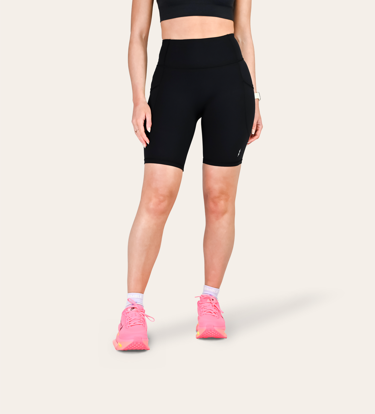 8" RUN SHORTS BLACK