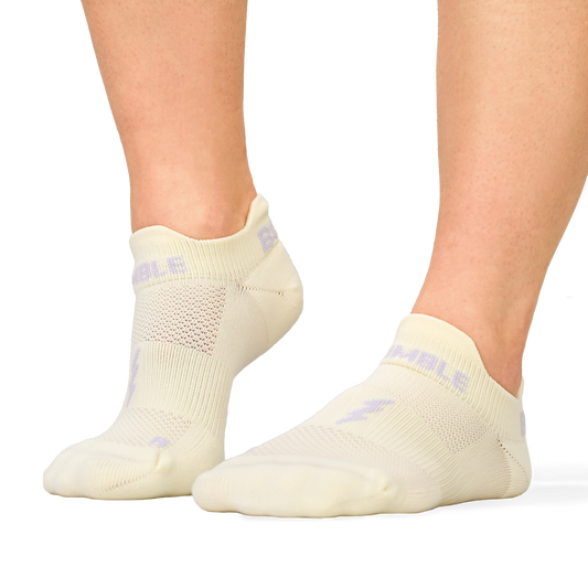 Cream No-Show Socks