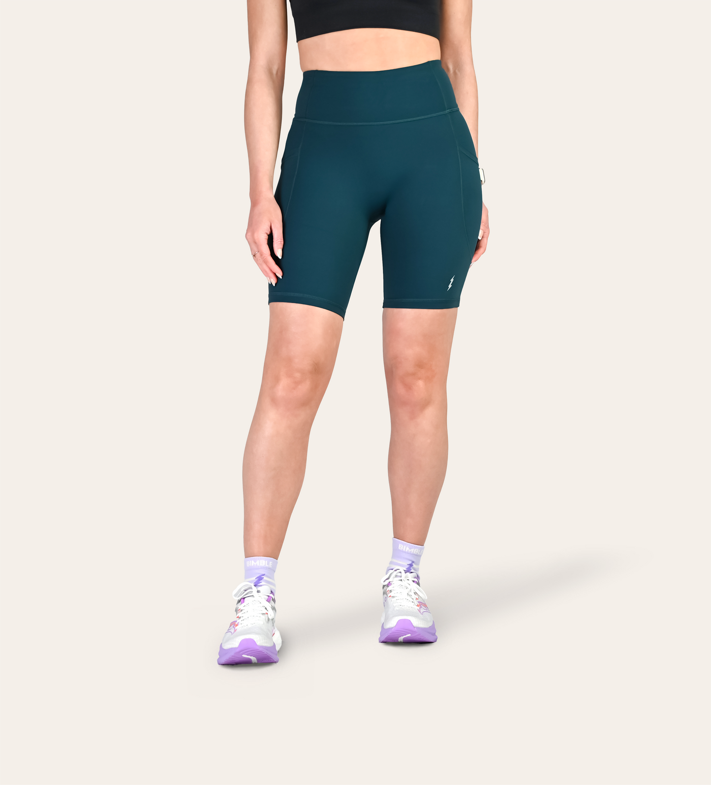 8" RUN SHORTS MERMAID TEAL