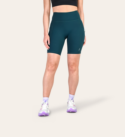 8" RUN SHORTS MERMAID TEAL