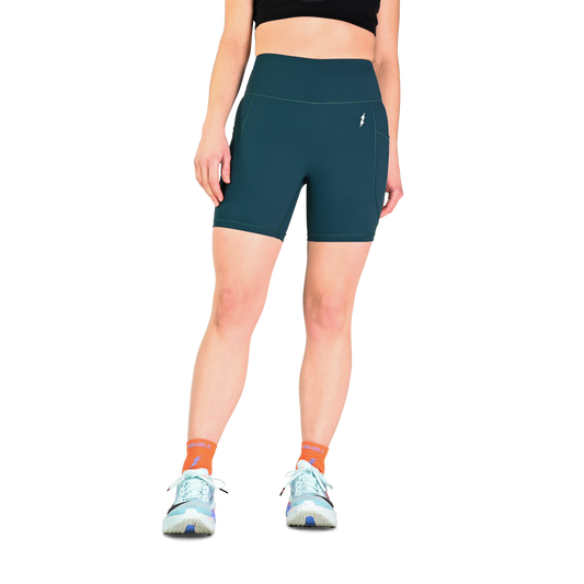 Mermaid Teal Super Strider Shorts 6"