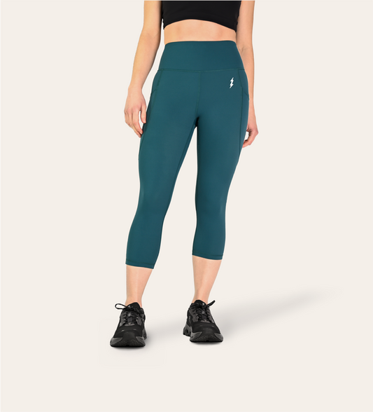 3/4 RUNNING LEGGINGS TEAL