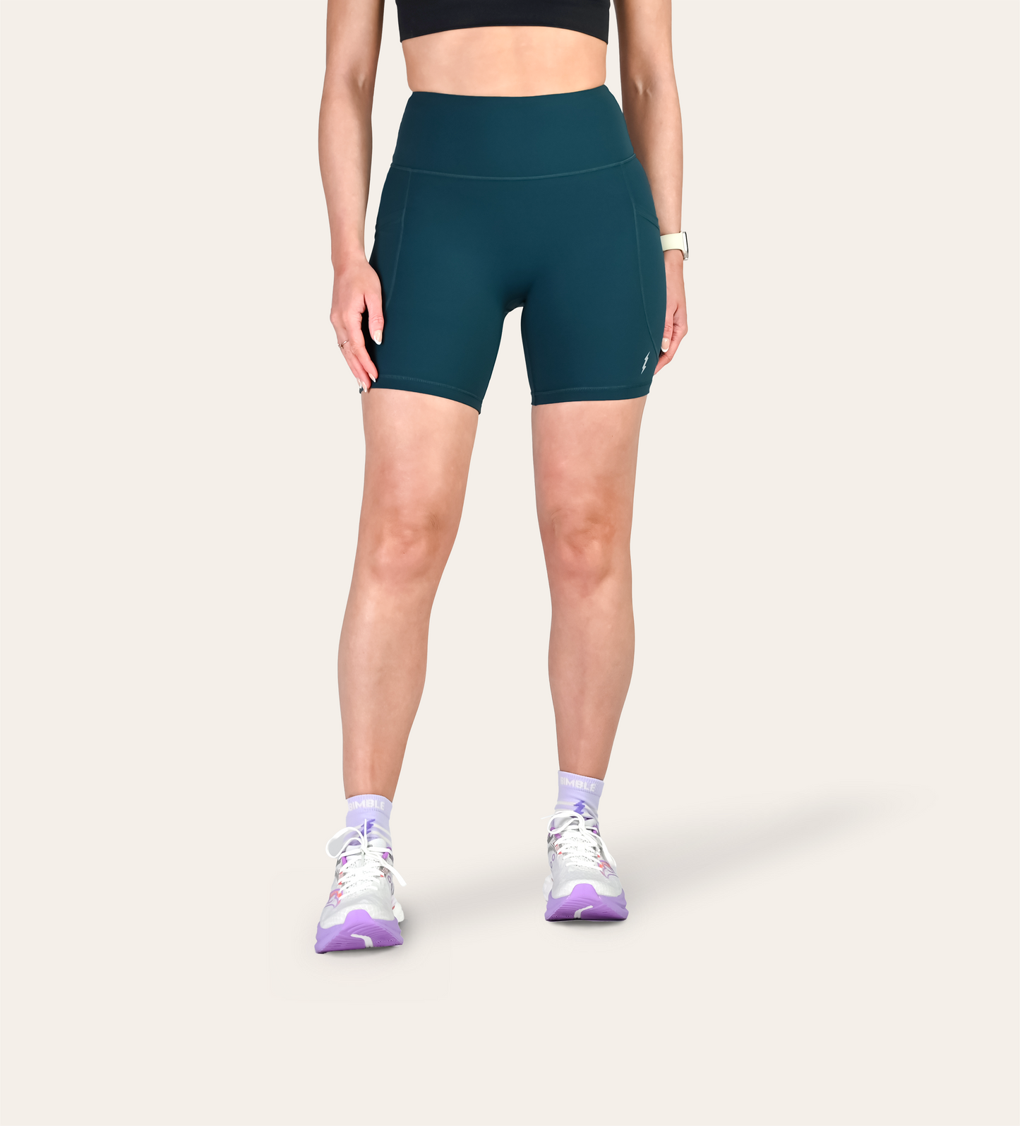6" RUN SHORTS MERMAID TEAL