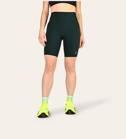 8" RUN SHORTS RACING GREEN
