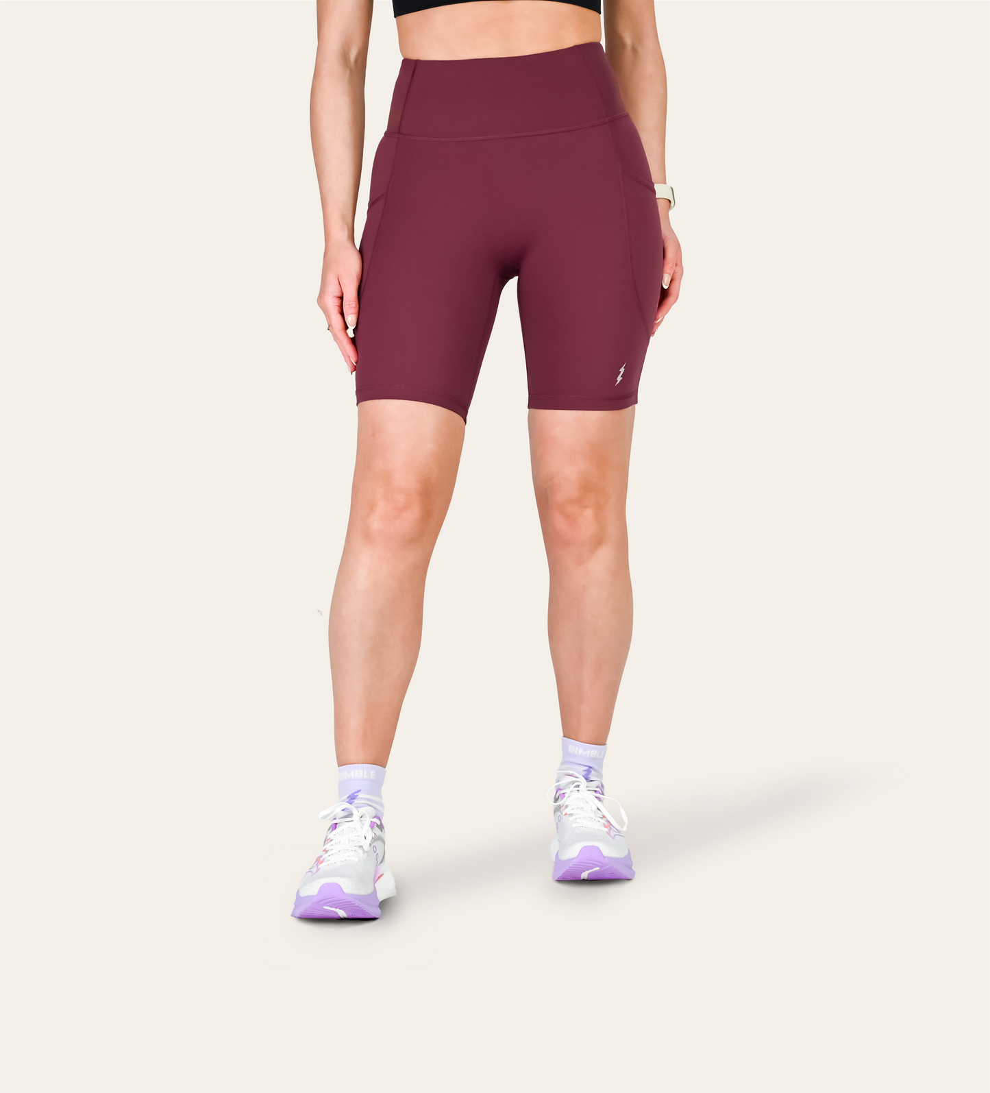 8" RUN SHORTS MULBERRY