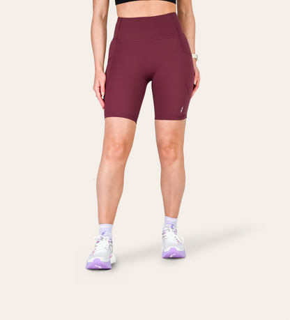 8" RUN SHORTS MULBERRY