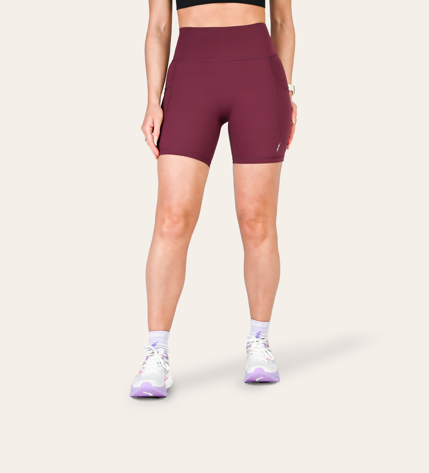 6" RUN SHORTS MULBERRY