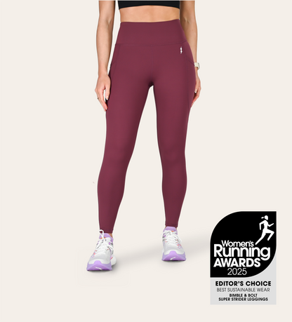 8/8 RUNNING LEGGINGS MULBERRY