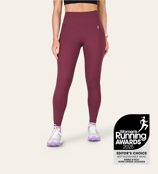 8/8 RUNNING LEGGINGS MULBERRY