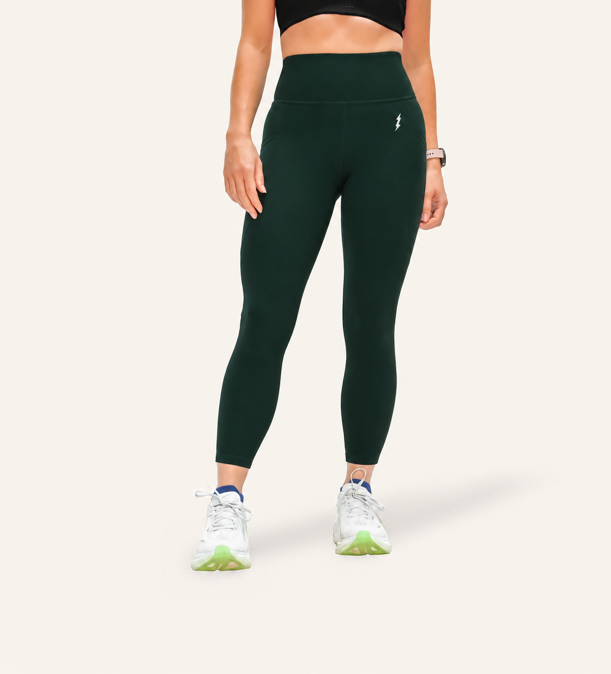 6/8 RUNNING LEGGINGS RACING GREEN